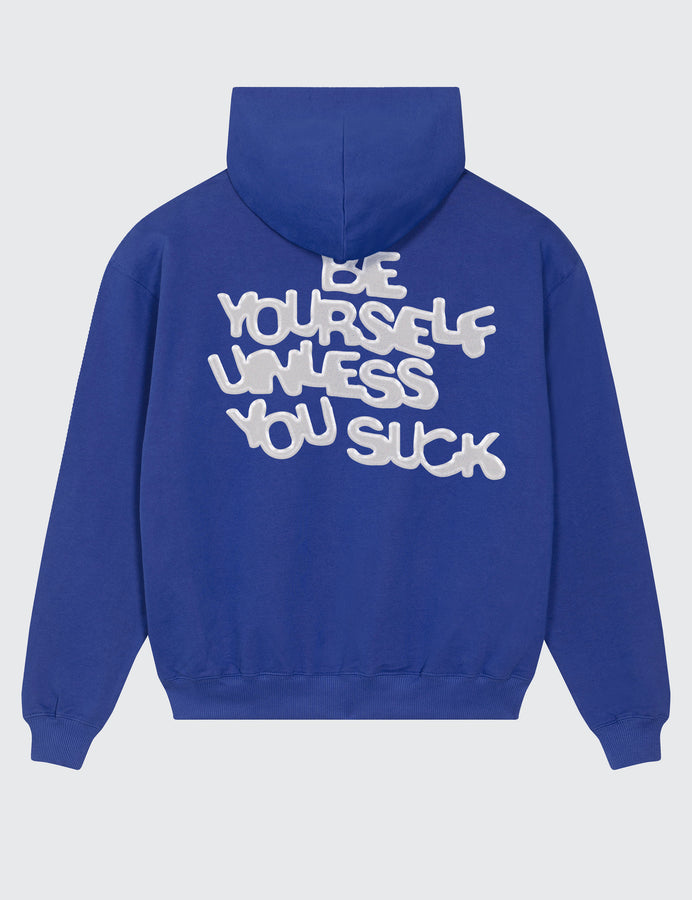 Be Yourself Heavy Boxy Hoodie (Worker Blue)