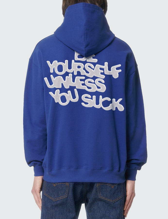 Be Yourself Heavy Boxy Hoodie (Worker Blue)